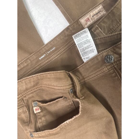 AG-ED Denim Everette Slim Straight Mid Rise Adriano Goldschmied Pants Size 38 - Picture 11 of 14